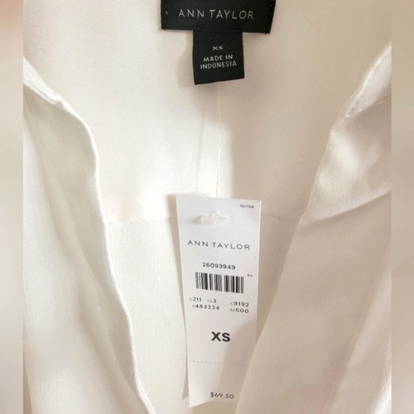 Ann Taylor Cream and Black Blouses (NWOT Black, NWT Cream) - Picture 3 of 16